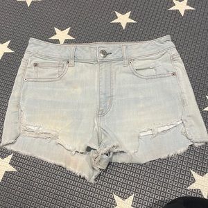 American eagle light stretch denim shorts
